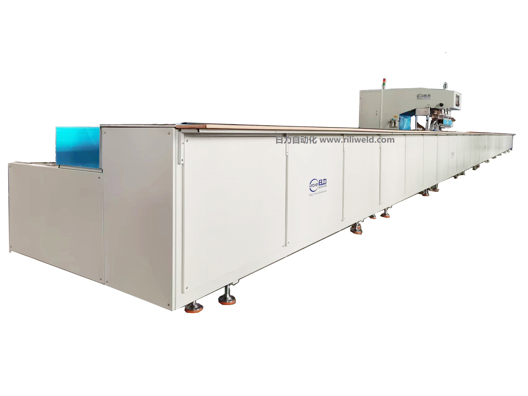 30米 自動行走式高頻熱合機 膜結構軟水池車棚雨棚高周波焊接機