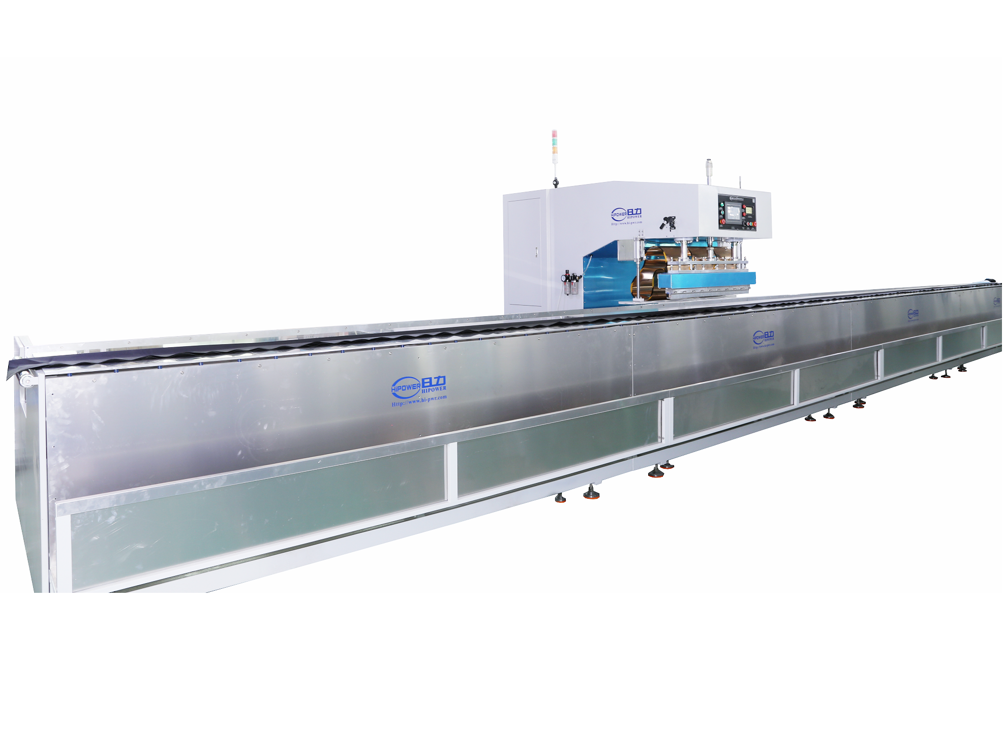自由行走式 膜結構高周波熱合機 前后U型料槽
